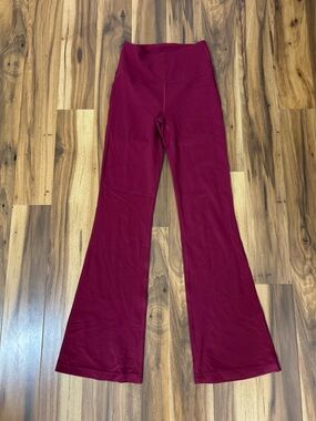 lululemon athletica Wine Red Wide-Leg Yoga Pants